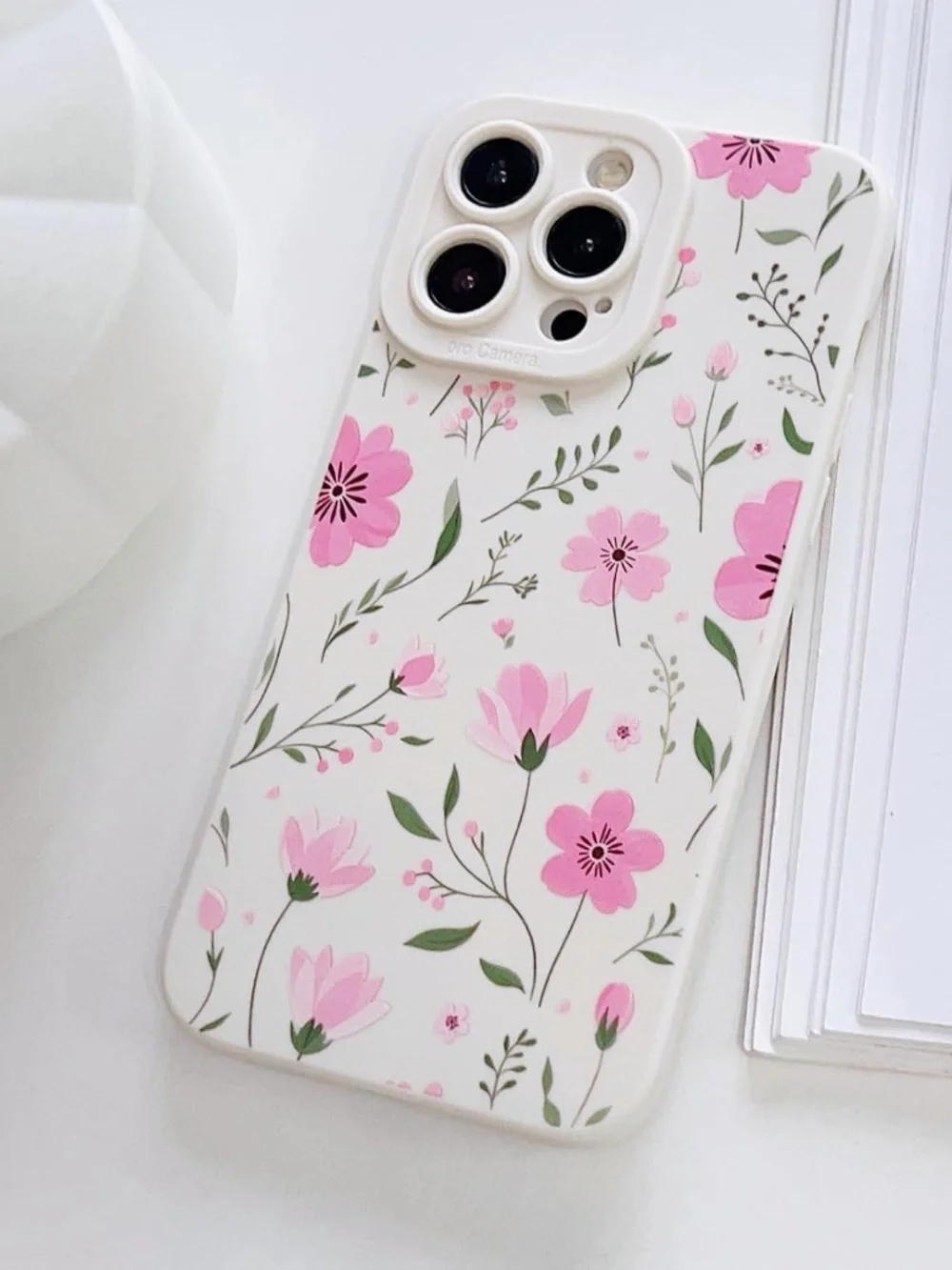 iPhone 16 Pro Max Case | Cute Flowers Design | Floral Soft